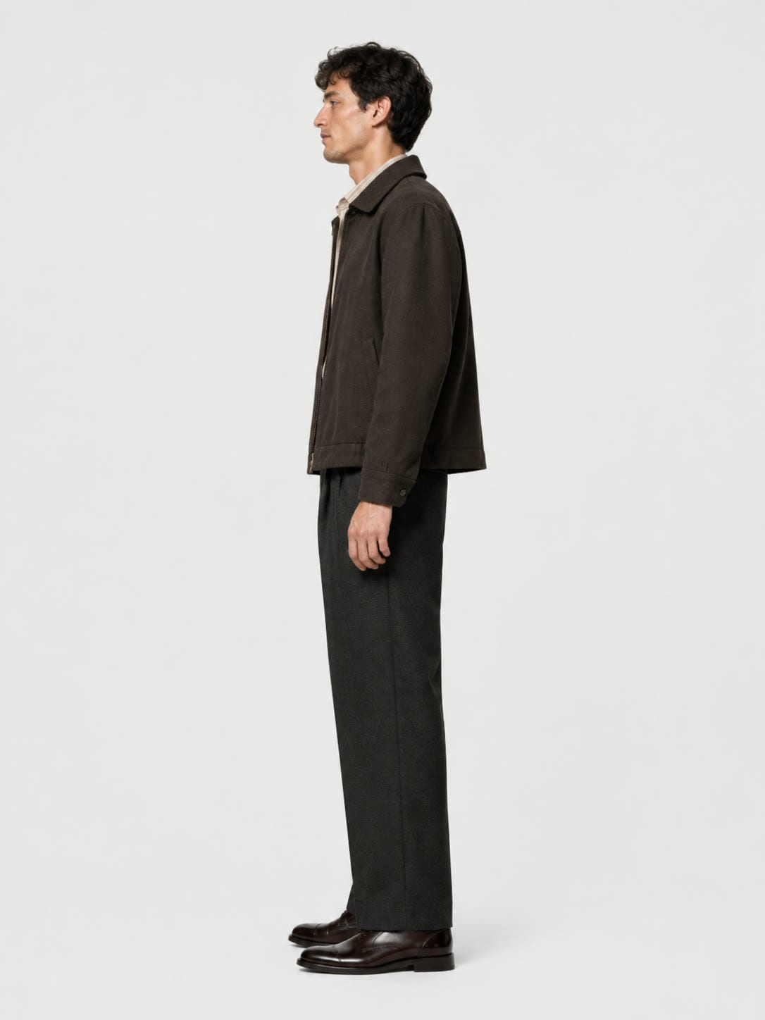 The Blouson, studio side profile