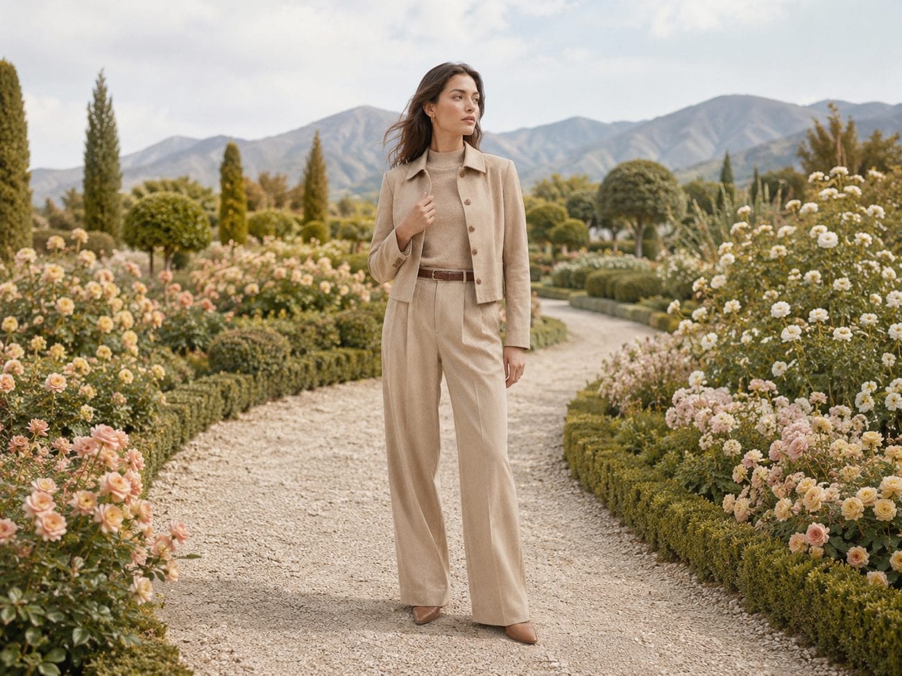 Tailoring, softened — the camel suit
